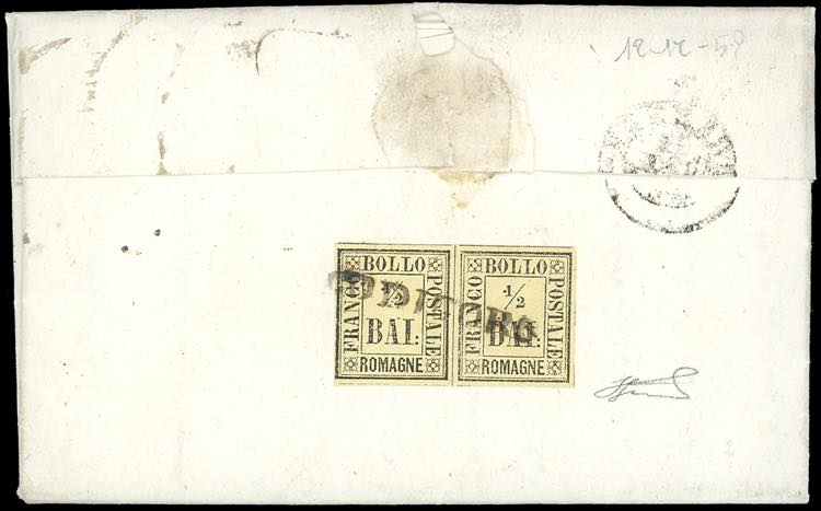 1859 - Lettera in porto assegnato ... 