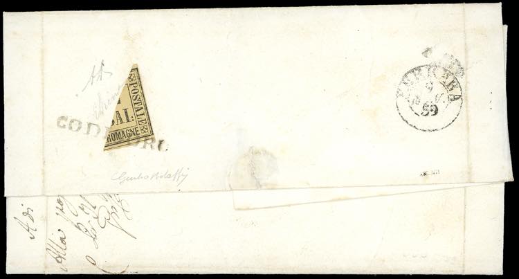 1859 - Lettera in porto assegnato ... 