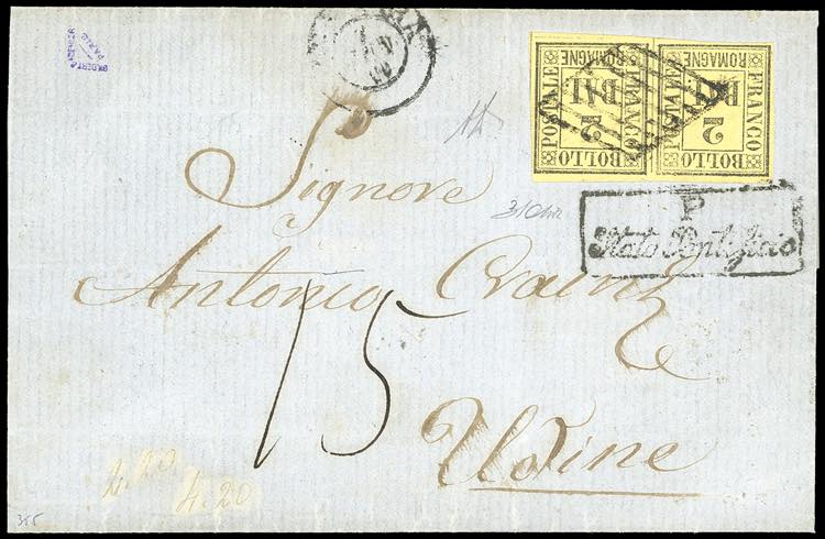 1860 - Lettera da Ferrara ad Udine ... 