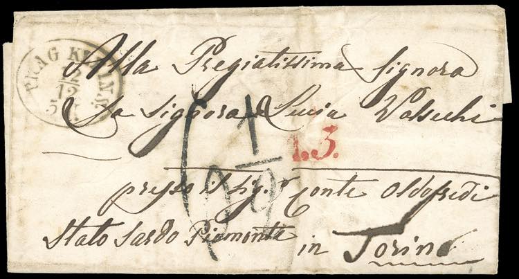 INCOMING MAIL REPUBBLICA CECA 1858 ... 