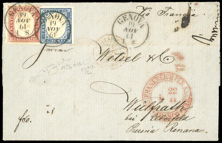 1861 - Lettera da Genova per ... 