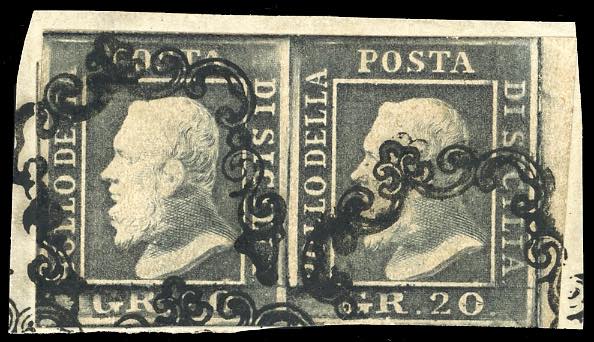 1859 - 20 grana ardesia violaceo ... 