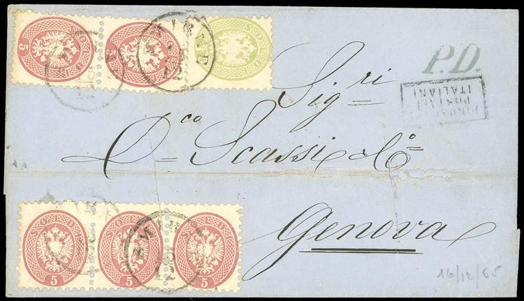 1865 - Lettera da Smirne per ... 