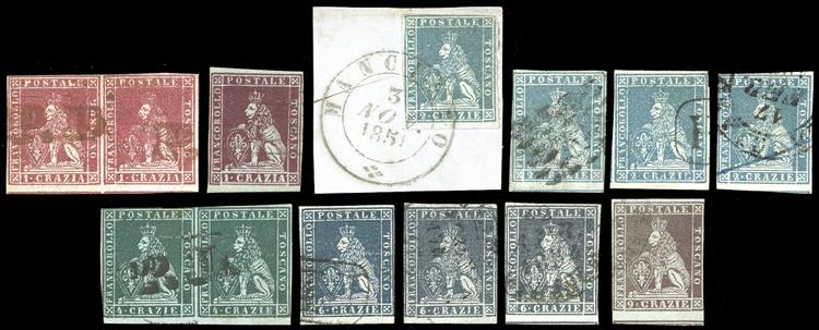 1851 - Tredici esemplari della I ... 