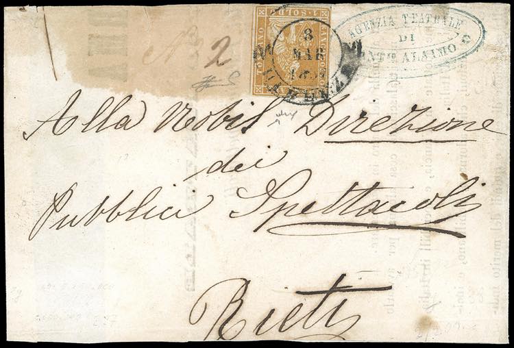 1857 - 1 soldo ocra su grigio (2), ... 
