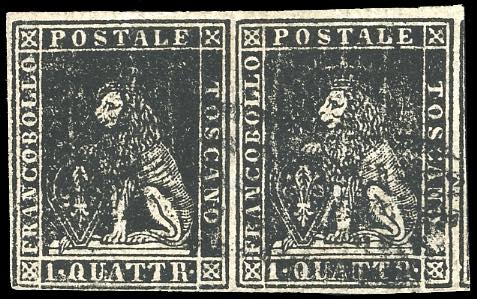 1857 - 1 quattrino nero, II ... 