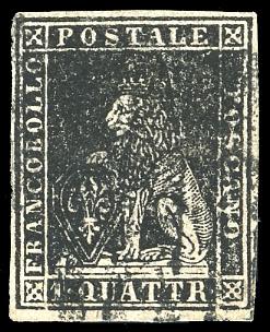 1857 - 1 quattrino nero, II ... 
