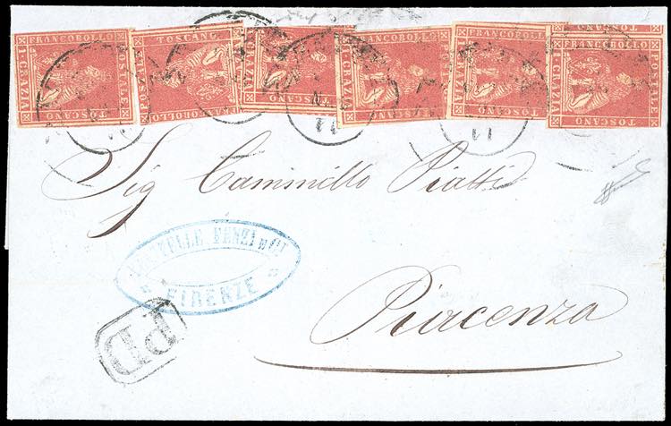 1859 - 1 crazia carminio, II ... 