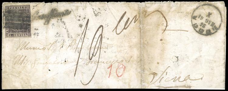 1861 - 1 cent. violetto bruno ... 