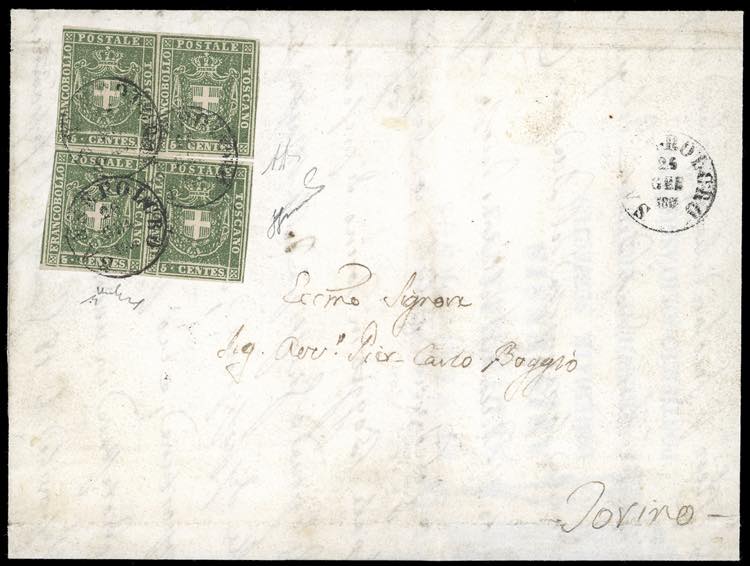 1861 - 5 cent. verde (18), due ... 