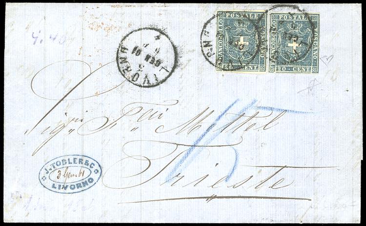 1861 - Lettera scritta a Catania ... 