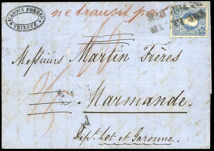 1860 - Lettera da Trieste, in ... 
