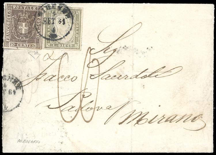 1861 - Lettera da Firenze per ... 