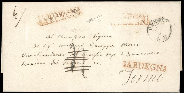 1859 - Bella lettera scritta a ... 