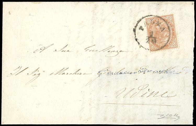 1866 - Lettera, parzialmente ... 