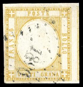 1861 - 20 grana giallo arancio ... 