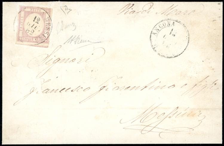 1862 - DA ANCONA A MESSINA, punti ... 