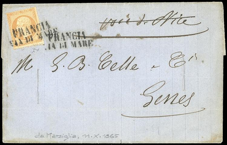 1865 - 40 cent. Napoleone III di ... 