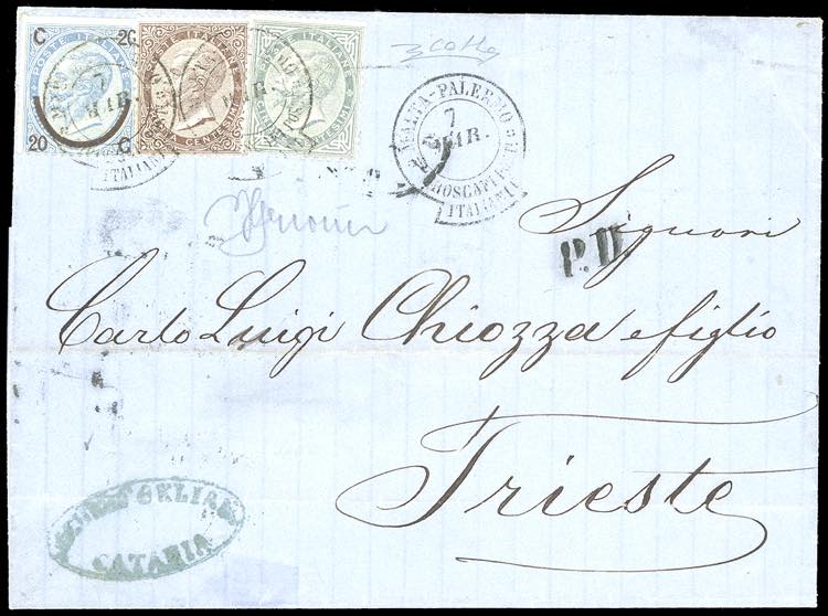 1865- Lettera da Catania per ... 