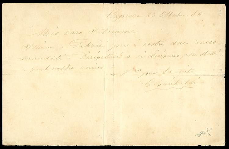 1866 - Lettera autografa di ... 