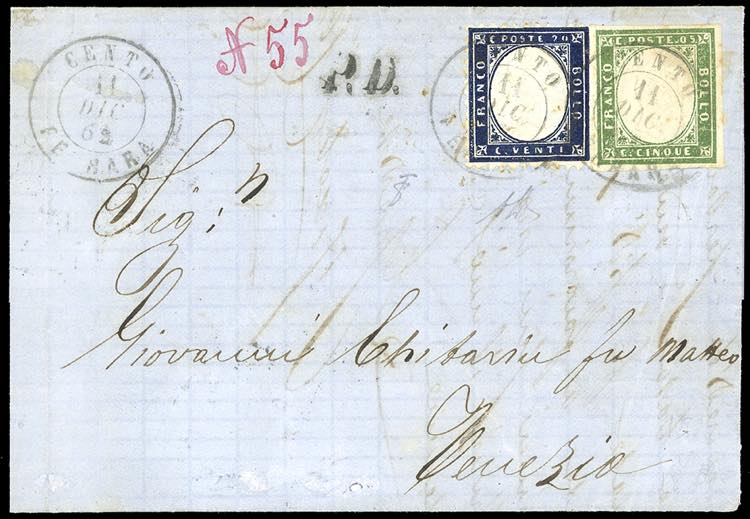 1862 - Lettera da Cento per ... 