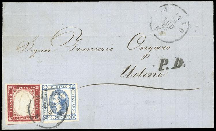 1863 - Lettera da Milano ad Udine ... 
