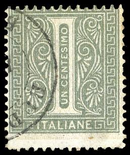 1863 - 1 cent. De La Rue, tiratura ... 