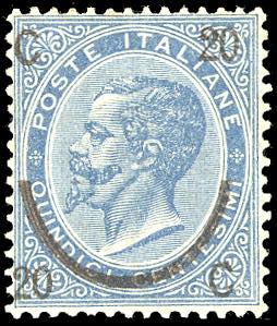 1865 - 20 cent. su 15 cent. Ferro ... 