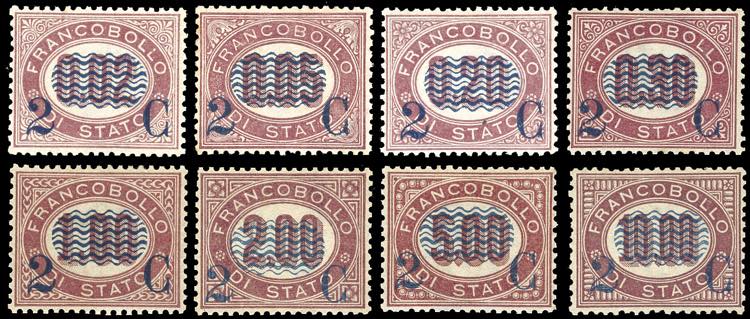 1878 - Servizio soprastampati, ... 