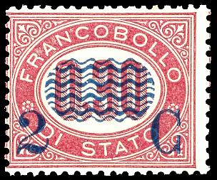 1878 - 2 cent. su 0,30 lire ... 