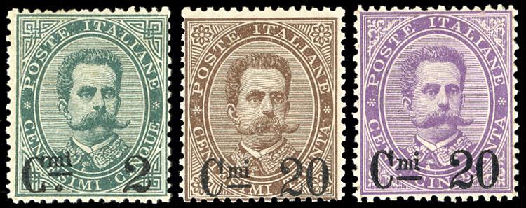 1890/91 - Soprastampati, serie ... 
