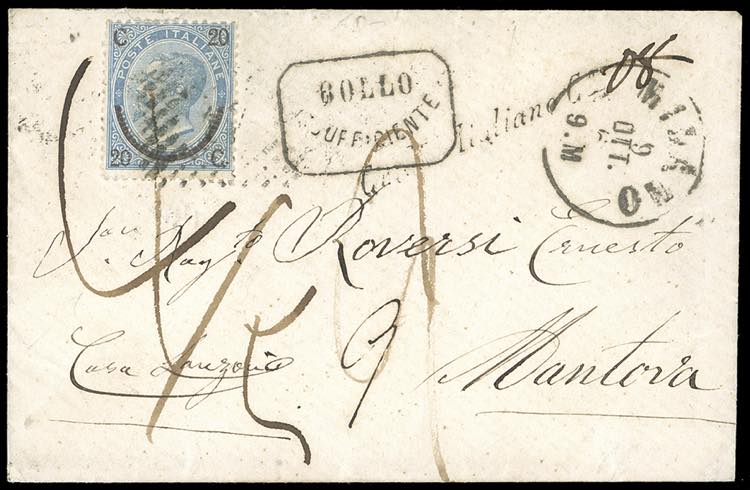 1866 - 20 cent. su 15 cent. Ferro ... 