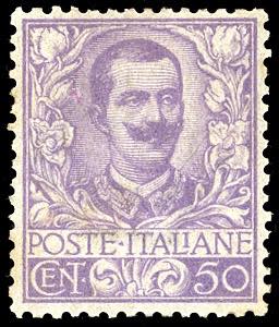 1901 - 50 cent. Floreale (76), ben ... 