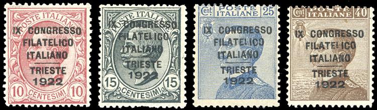 1922 - Congresso Filatelico, serie ... 