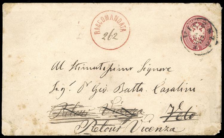 1866 - 5 soldi rosa carminio, ... 