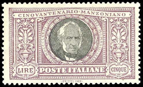 1923 - 5 lire Manzoni (156), ... 