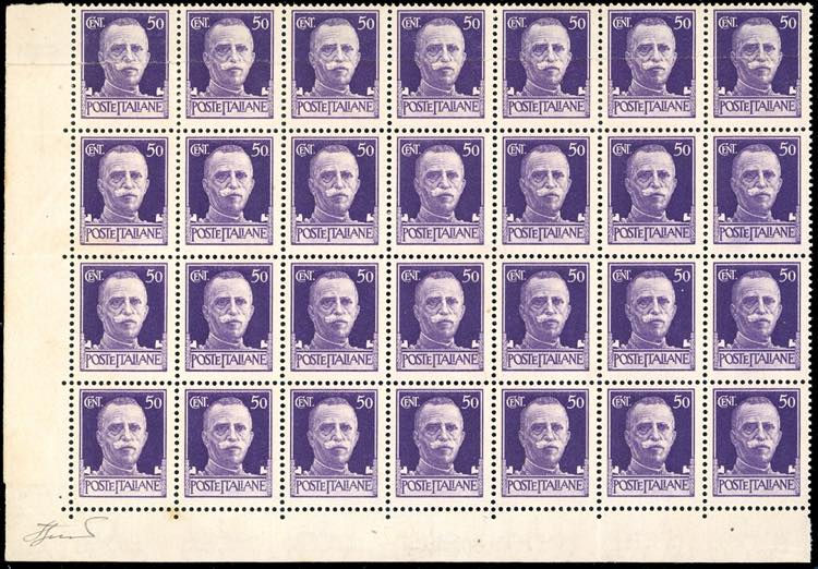 1929 - 50 cent. Imperiale, blocco ... 