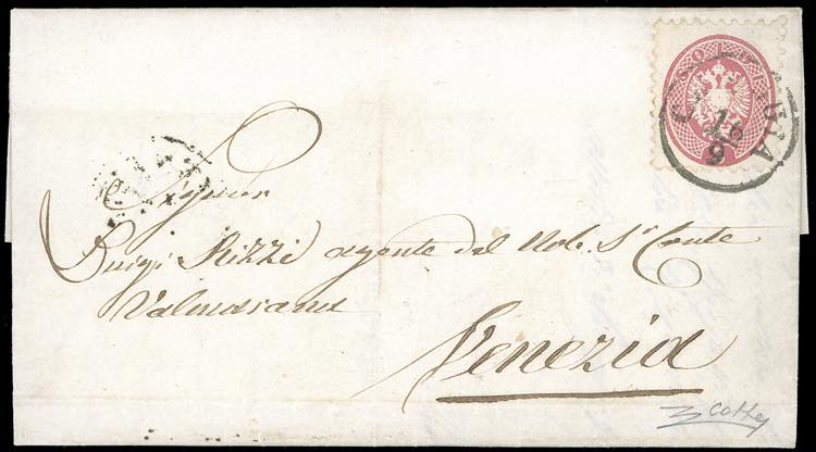 1866 - 5 soldi rosa, dent. 9 1/2 ... 