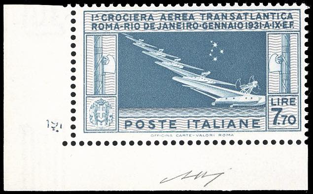 1930 - 7,70 lire Balbo (25), ... 