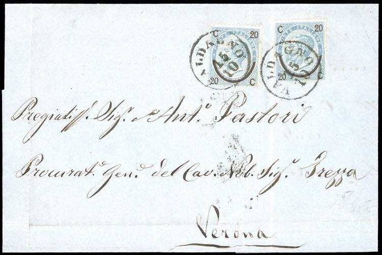 1866 - 20 cent. su 15 cent. Ferro ... 