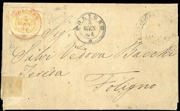 1864 - 10 cent. ocra (1a), ... 