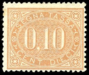 1869 - 10 cent. bruno arancio (2), ... 