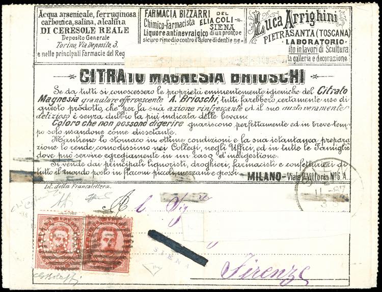 FRANCALETTERE 1887 - 8-8 su 10 ... 