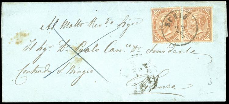1866 - 10 cent. De La Rue, ... 
