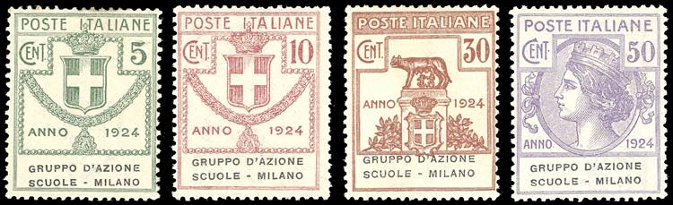 GRUPPO DAZIONE SCUOLE MILANO 1924 ... 