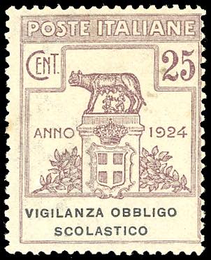 VIGILANZA OBBLIGO SCOLASTICO 1924 ... 