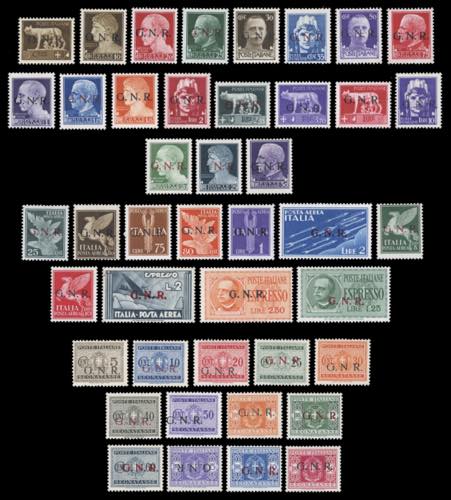 1944 - Soprastampati G.N.R.: ... 