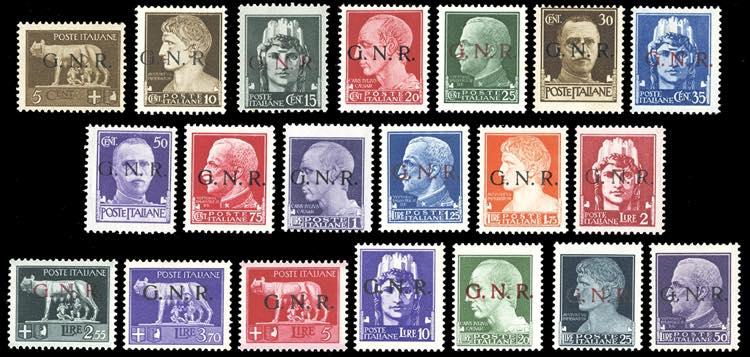 1944 - Soprastampati G.N.R., ... 