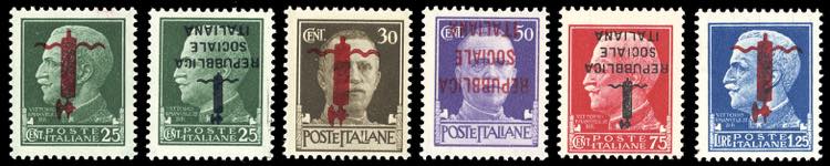 1944 - Soprastampati, serie ... 
