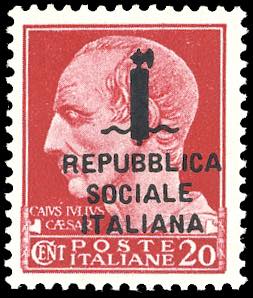 1944 - 20 cent. carminio, ... 